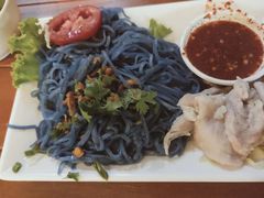-蝶豆花蓝面条