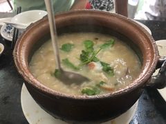 象拔蚌扇贝粥-适口餐厅砂锅粥(公信路总店)