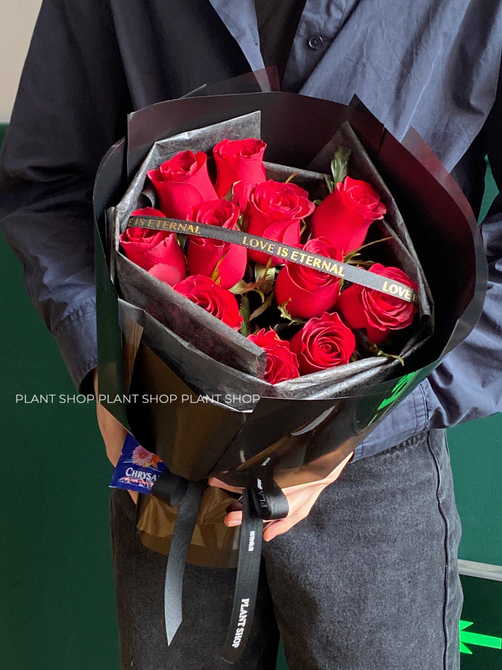 11朵红玫瑰花束