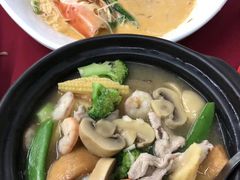 肉片蘑菇汤-东升园海鲜家