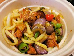 茄子肉丁小公鸡双拼拌面-文三里屯面馆(三里屯店)