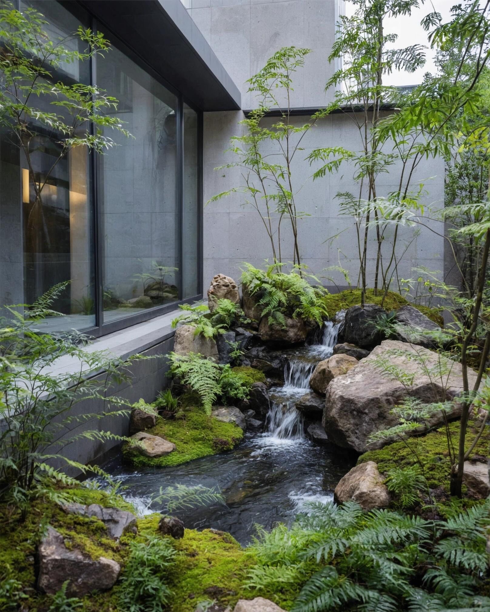 自然生态水景鱼池,一整个惊艳住!