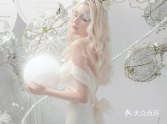 纯白婚纱照，美的不可方物