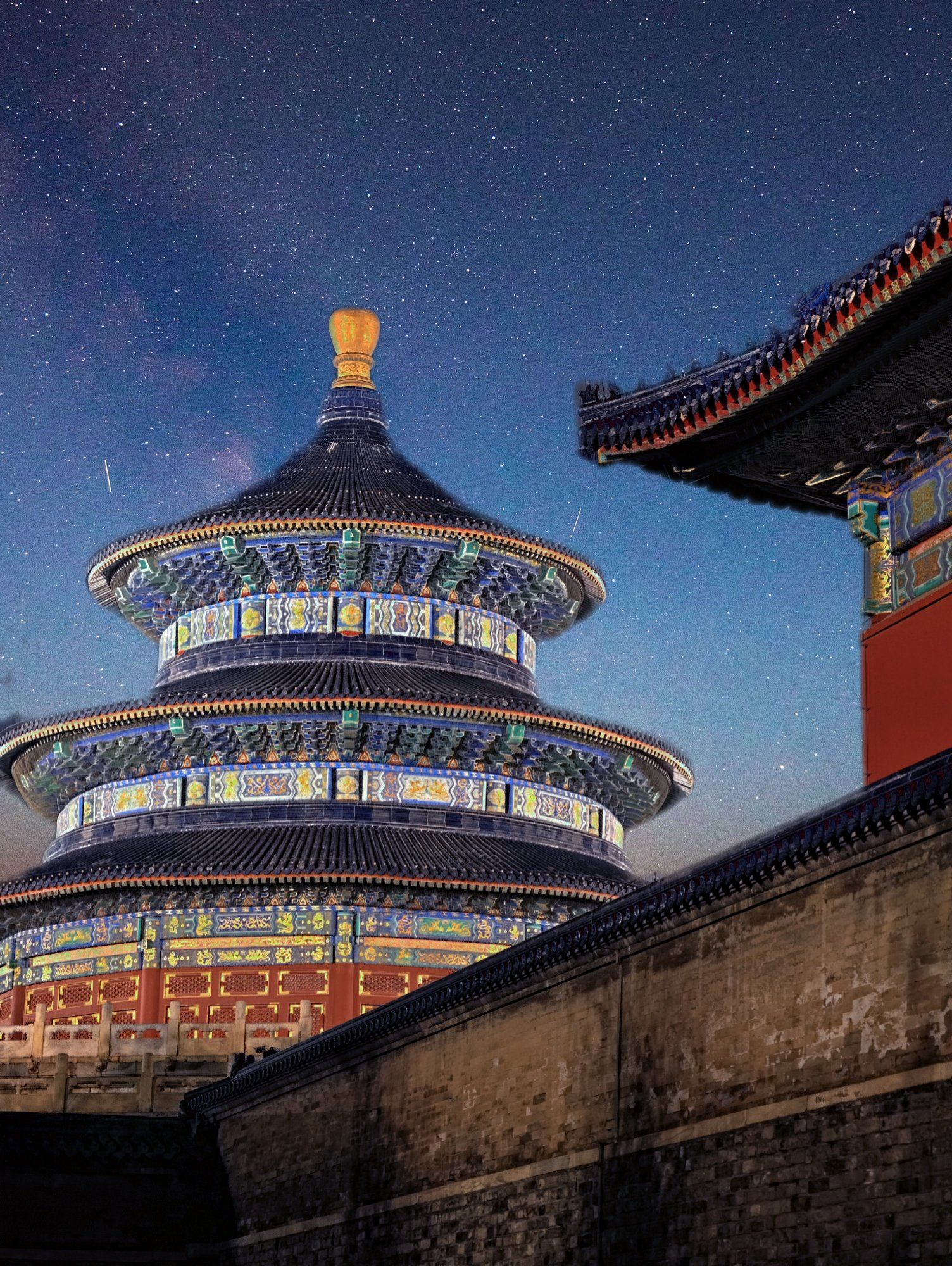 天坛夜景必须看