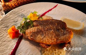 Pan-Fried Sea Bass with Dill Cream Sauce