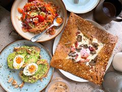 鸡蛋蘑菇熏肉荞麦可丽饼-RAC BAR(安福路店)