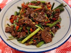 爆炒雪花牛腱肉-荆九爷爆炒桥头三嫩(夫子庙店)
