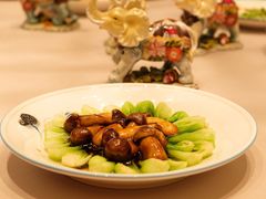 菜心扒松茸-上海老饭店(北京分店)