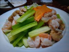 西芹核桃炒虾球-老广酒楼(樱花店)