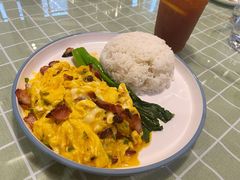 叉烧滑蛋饭-茶米烧腊茶餐厅(石龙店)