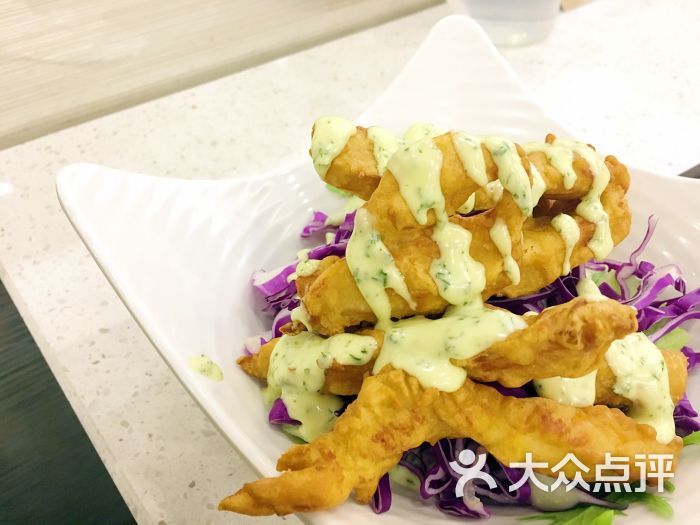 韩国炸酱面(学府四总店)炸鸡沙拉图片 - 第5张