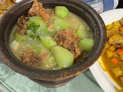 丝瓜炖酥肉-芭茅轩餐厅