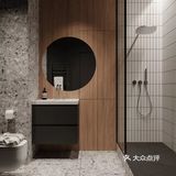 由于户型限制，厨房卫生间这边几乎无采光，设计师将卧室