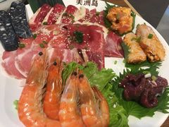 烤肉拼盘-美洲岛烤肉自助餐厅