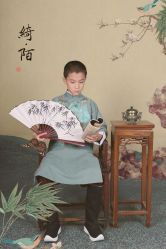 -后宫·古装汉服京剧儿童亲子全家福摄影