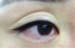 刚刚做好眼线-平萍纹绣韩式半永久定妆