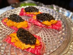 鱼籽酱海胆和牛塔塔-壳里西餐厅Coquille Seafood Bistro(蒙自路店)