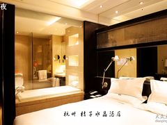 房间的透明浴室-杭州西湖桔子水晶酒店