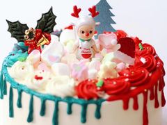 -咖咖熊蛋糕定制·蓝风车动物奶油