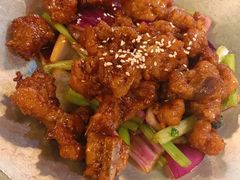 蒜香蜜汁排骨-绿茶餐厅(西单老佛爷店)