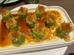 蒜蓉瑶柱蒸丝瓜-有璟阁港式餐厅(国贸商城店)