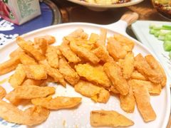 蛋黄焗南瓜-小船渔村•大连菜•大连焖鱼(黄河路店)