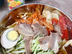 -吉林延边牛肉汤饭，大冷面