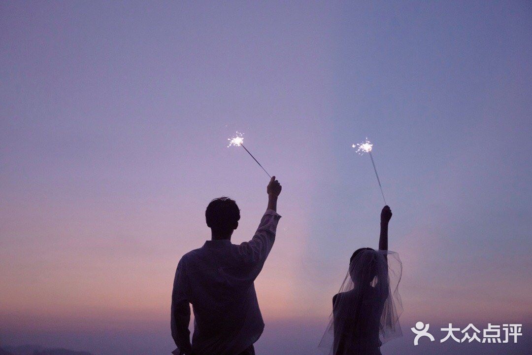 夜景婚纱照你爱了吗