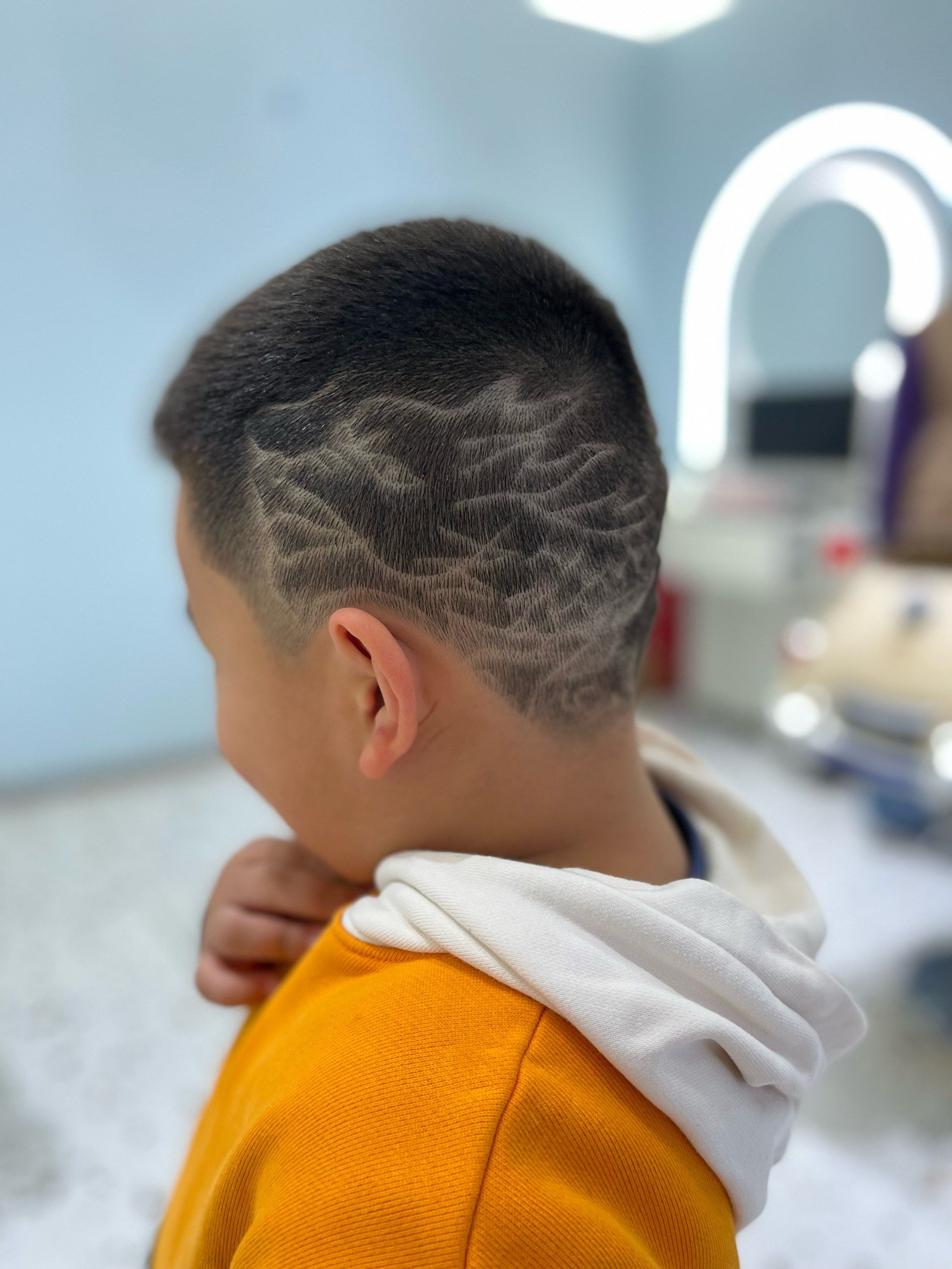 男生自然卷发型 男生短发 儿童理发 原创精剪