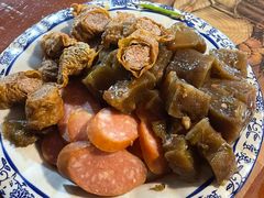 签子肉焖子肉肠三拼-一元馅饼店