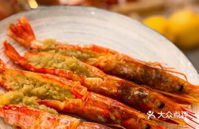 Grilled Deep-Sea Red Shrimp