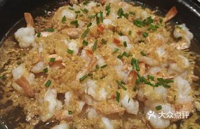 Steamed Fresh Shrimp with Garlic