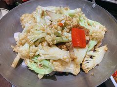 干锅有机花菜-刘胖子家常菜·蹄花焖藕(兴业店)