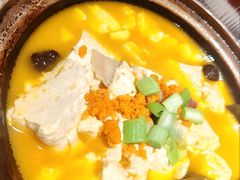 海胆金汤手掰鲜豆腐-北平食府·北京烤鸭(北京西站六里桥店)