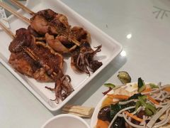 烤铁板鱿鱼板-孟记粥铺·家常菜·烧烤·粥(亚运村店)