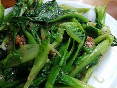 豆豉鲮鱼炒油麦菜-富哥食店