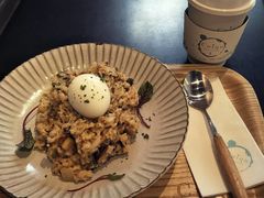 法式波波蛋牛肝菌烩饭-奎克咖啡Cuiqu(晶品店)