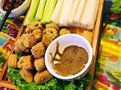 老式炸大肠-闯关东东北农家菜(崂山石老人店)