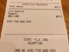 账单-星巴克臻选店(澳门伦敦人店)