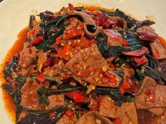 血皮菜炒猪肝-金谷仓家庭料理(马泉营店)