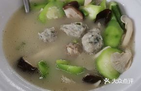Steamed Pork Balls in Loofah