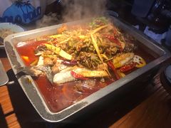 油泼肥肠烤鱼（清江鱼/份）-锦尚阁烤鱼(望京新荟城店)