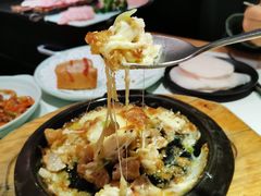 烤鸡爱上芝士-猪啊牛呀羊啊铜盘烤肉(正大广场店)