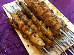 烤羊肉串-大鹅岛绿色生态美食园