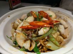 虾酱啫啫嫩鱿鱼-避风塘·老港味餐厅(虹口龙之梦店)