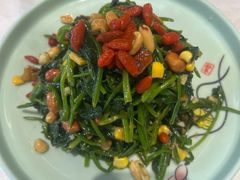 八宝菠菜-大眼锅贴水饺(河东店)