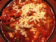 奶酪海鲜炒米条-包装马车·韩国料理·포장마차