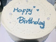 蓝色简约蛋糕-亦家cake·0卡糖