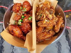 炸鸡翅一半一半-富乐满韩国正宗炸鸡韩国料理(虹泉路店)