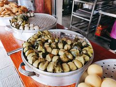 豆腐干肉馅叶耳耙-孔婆婆叶儿粑